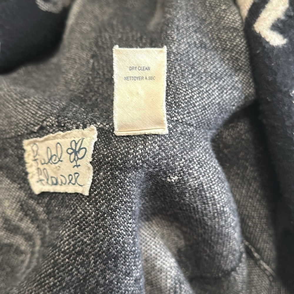 Anthropologie Field Flower Sedona Horse Lambswool Cardigan Hoodie - Picture 7 of 7